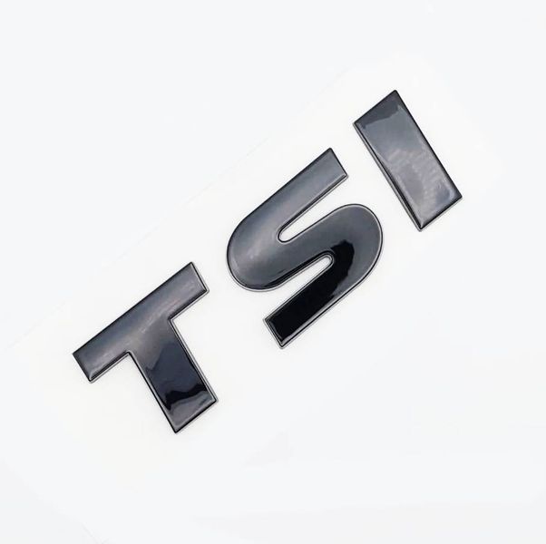 Автологотип шильдик эмблема надпись Volkswagen TSI черный на крышку багажника 418632 фото
