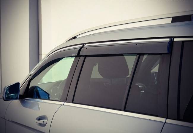 Дефлекторы окон на Mercedes GL-class, GLS-class X166 2013- с хром молдингом WELLvisors 3-847MB006 45637 фото Дефлекторы окон на Mercedes GL-class, GLS-class X166 2013- с хром молдингом WELLvisors 3-847MB006 45637 фото