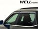 Дефлекторы окон на Kia Seltos 2021- с черным молдингом WELLvisors 356219 фото 3