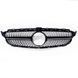Решетка радиатора на Mercedes C-class W205 2014-2018 стиль Diamond Black под камеру 522622 фото 1