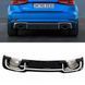 Диффузор заднего бампера на Audi A3 2016-2020 Hatchback S-Line бампер в стиле RS 253329 фото 8