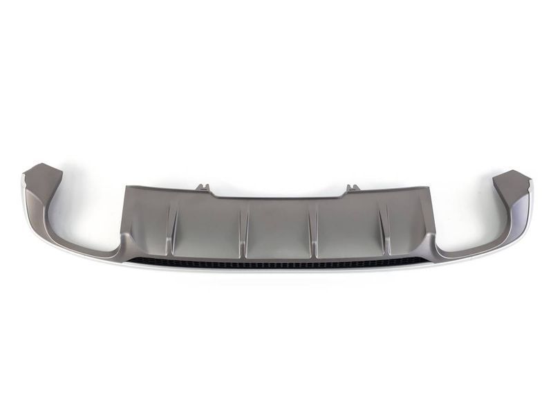 Диффузор (заднего бампера) Silver (в стиле S5 B9 00-00) S-Line на Audi A4 B9 2015-2019 427820 фото