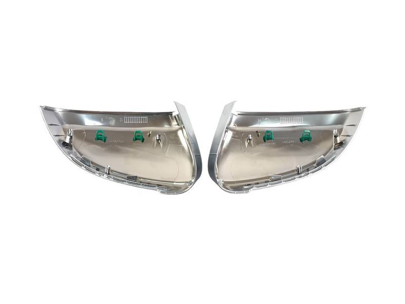 Накладки на зеркала Silver Matte (стиль S-line) на Audi A4 B9 2015-2019 429798 фото