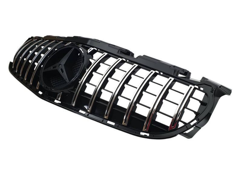 Решетка радиатора на Mercedes SLC-class R172 2016-2020 GT Chrome Black 430753 фото