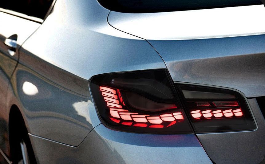 Задние фонари на BMW 5 F10 2010-2016 FULL LED черные Smoke 430400 фото Задние фонари на BMW 5 F10 2010-2016 FULL LED черные Smoke 430400 фото