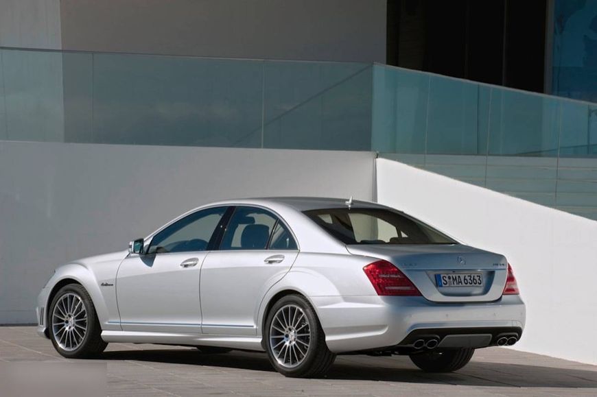 Комплект обвісу передній і задній бампер на Mercedes S-Class W221 2009-2013 стиль S63 AMG 431031 фото