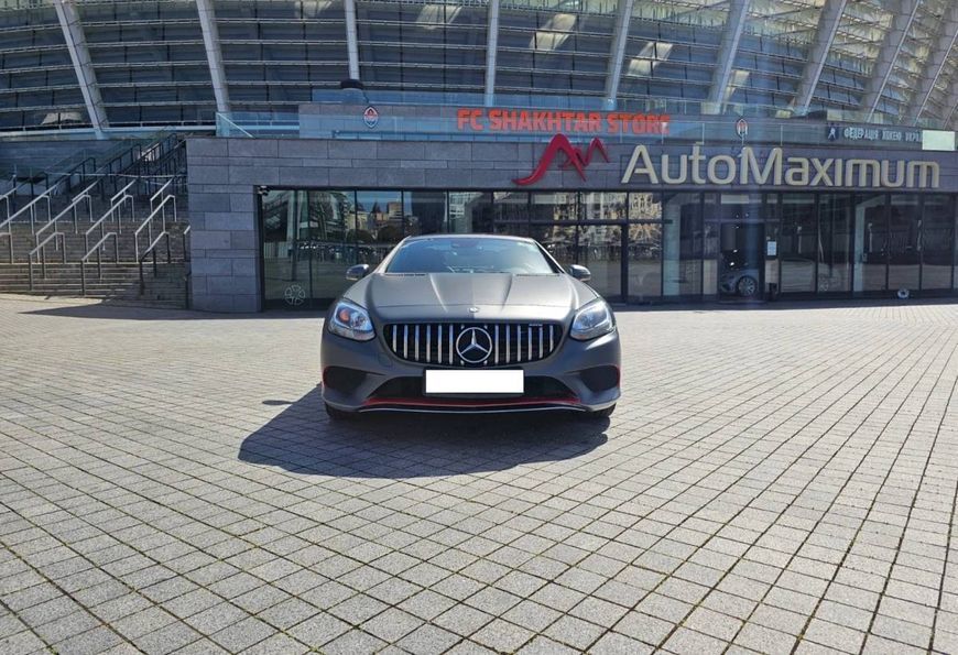 Решетка радиатора на Mercedes SLC-class R172 2016-2020 GT Chrome Black 430753 фото