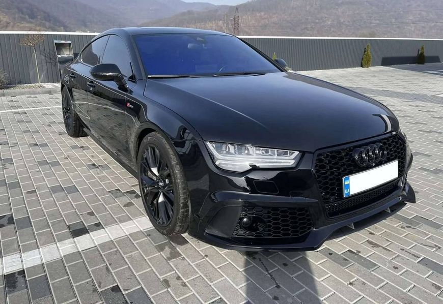 Передний бампер на Audi A7 2014-2017 в стиле RS7 Quattro 429862 фото