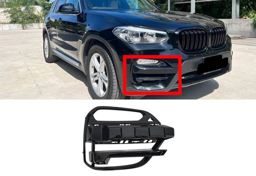 Решетки в бампер RH (X-Line) на BMW X3 G01 2018-2022 429199 фото