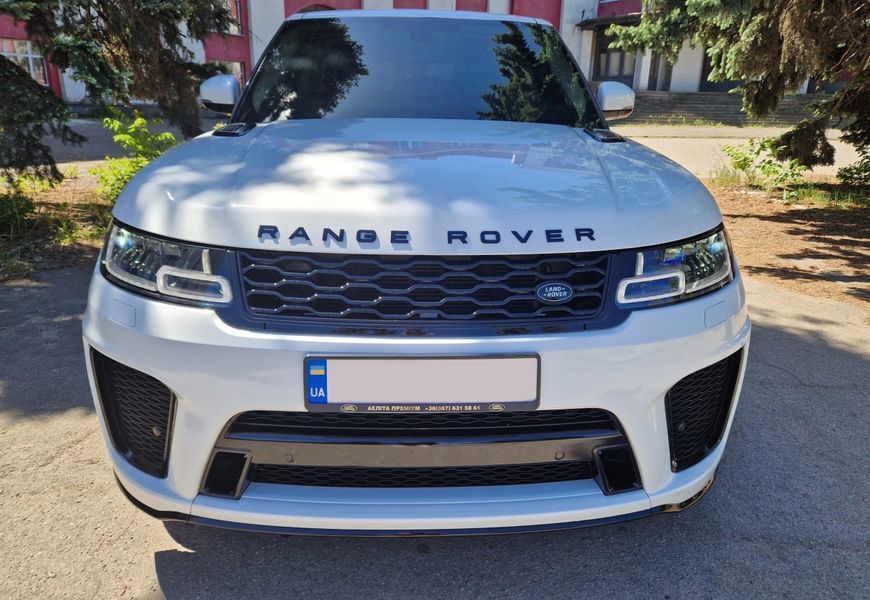 Комплект обвісу передній і задній бампер на Land Rover Range Rover Sport 2017-2022 стиль SVR V2 428591 фото