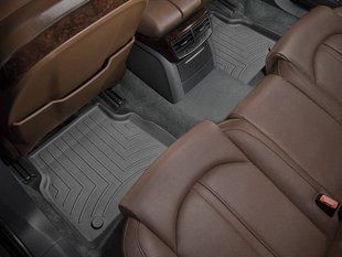 3D килимки для Audi A8 D4 2010-2017 чорні задні WeatherTech 447202 46125 фото