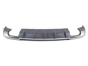Диффузор (заднего бампера) Silver (в стиле S3 00-00) Sedan на Audi A3 2016-2020 427807 фото