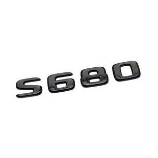 Автологотип емблема напис Mercedes S680 Black Package чорний глянець 416769 фото