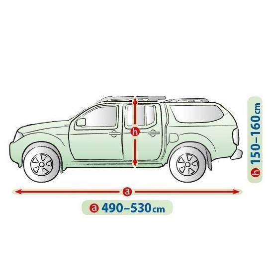 Чехол тент на автомобиль Toyota Hilux 2004- з кунгом Kegel Mobile Garage XL Pickup hardtop 490-530см 416187 фото