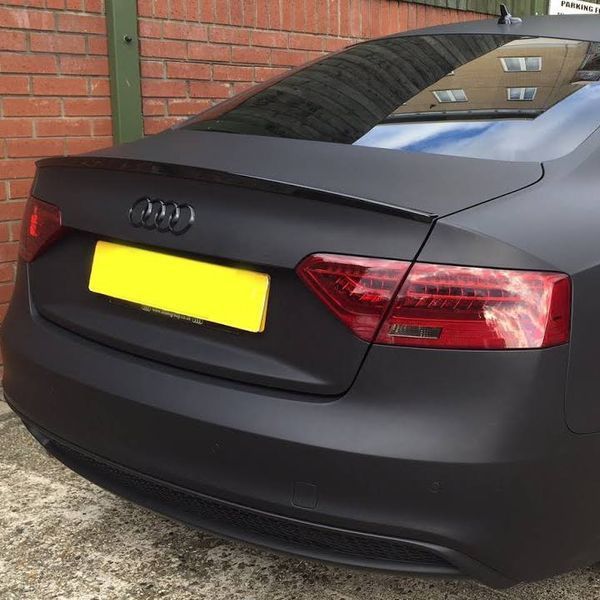Автологотип емблема чорні кільця Audi A5 2008-2016 Coupe Black Edition на кришку багажника 409811 фото