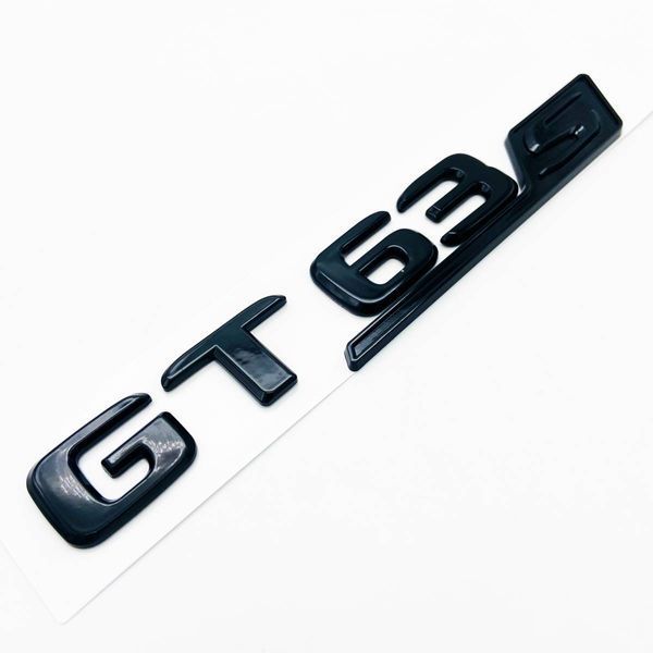 Автологотип емблема напис Mercedes GT63s Black Package чорний глянець 414144 фото