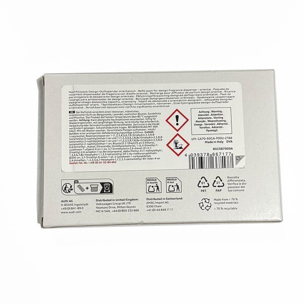 Набір змінних катриджів ароматизптора Audi Design Scent середземноморський 85C087009A 522772 фото