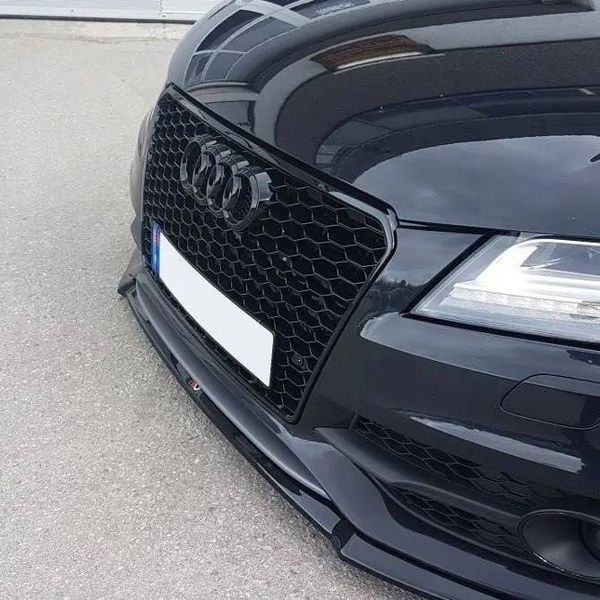 Автологотип черная эмблема Audi A7 C7 2010-2014 Black Edition в решетку радиатора 4K5853601 232874 фото