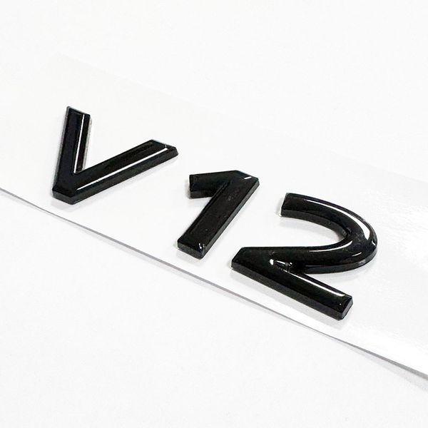 Автологотип эмблема Mercedes V12 Черный глянец 523119 фото