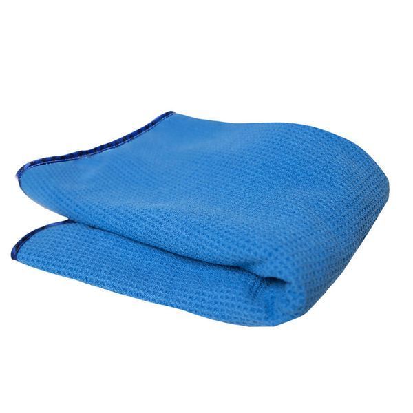Вафельное полотенце для стекла Chemical Guys Glass and Window Waffle Weave Towel Blue 61x40 см 408832 фото