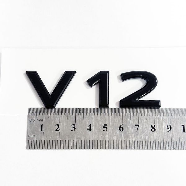 Автологотип эмблема Mercedes V12 Черный глянец 523119 фото
