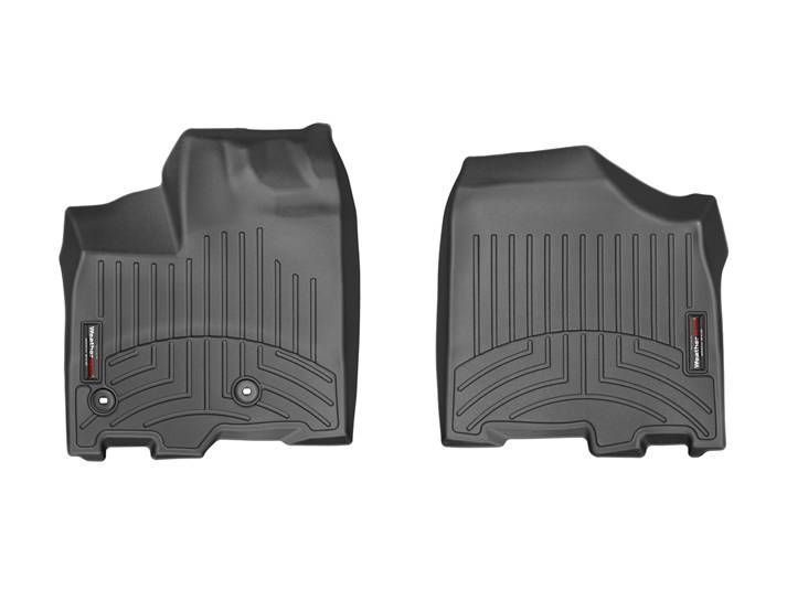 3D килимки для Toyota Sienna 2013- чорні передні WeatherTech 444751 46945 фото