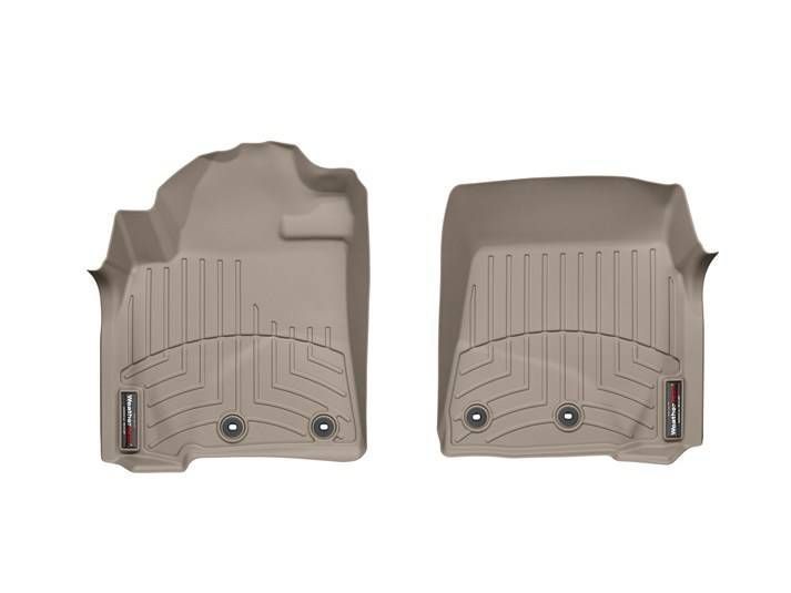 3D килимки для Toyota Land Cruiser 200, Lexus LX 570 2012- бежеві передні WeatherTech 454231 46843 фото