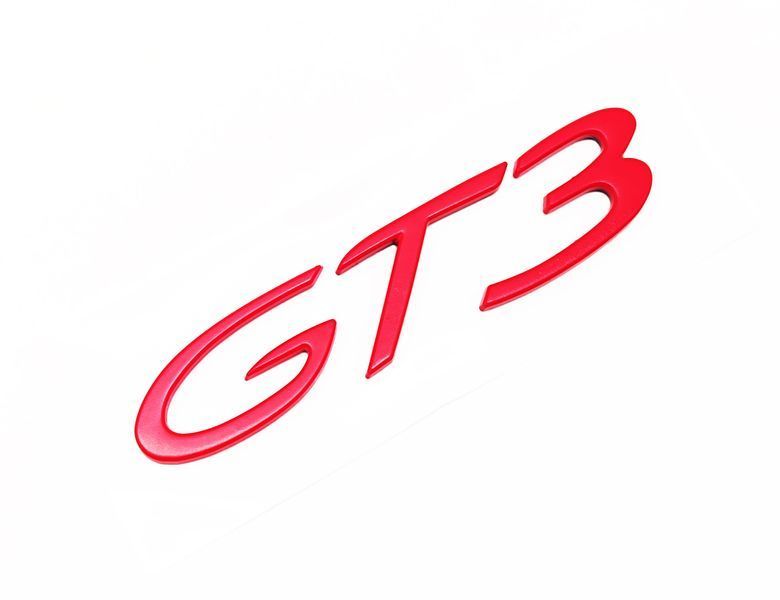 Автологотип шильдик эмблема надпись Porsche GT3 Red красный 523056 фото