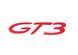 Автологотип шильдик эмблема надпись Porsche GT3 Red красный 523056 фото 1