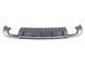 Диффузор (заднего бампера) Silver (в стиле S3 00-00) Sedan на Audi A3 2016-2020 427807 фото 1