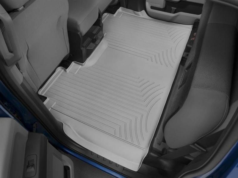 3D килимки для Ford F-150 2014-2020, 2021- SuperCrew сірі задні Bench Seating WeatherTech 466974 141620 фото