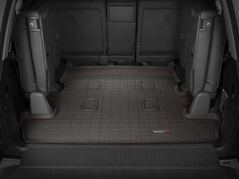 Коврик в багажник для Toyota Land Cruiser 200, Lexus LX 570 2007- 7 мест какао WeatherTech 43356 46044 фото