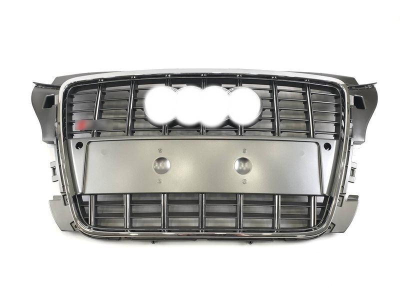 Решетка радиатора на Audi A3 2008-2012 в стиле S3 Silver Chrome 427365 фото