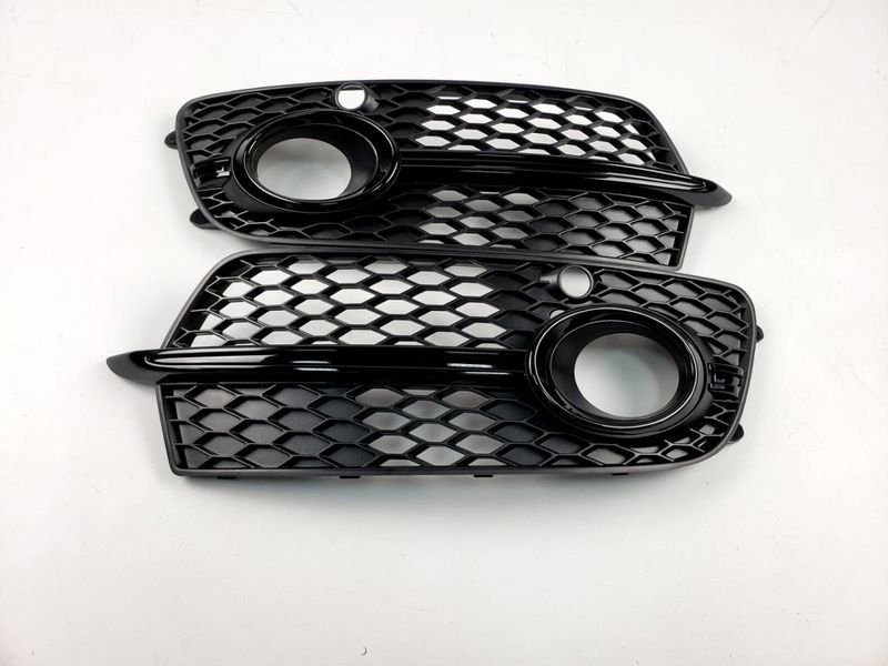 Решетки переднего бампера на Audi Q5 2012-2016 S-Line бампер Black Q5-S0163 240830 фото