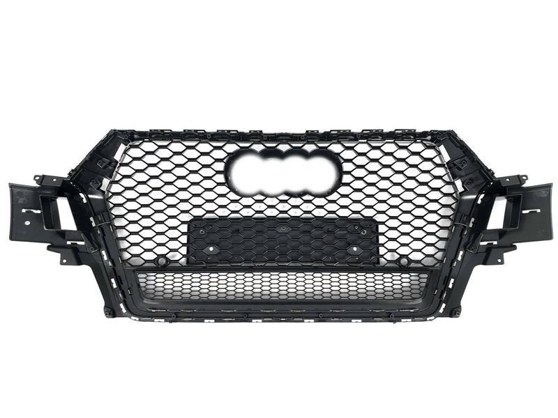 Решітка радіатора на Audi Q7 2015-2020 стиль RSQ7 Chrome Black quattro 429945 фото