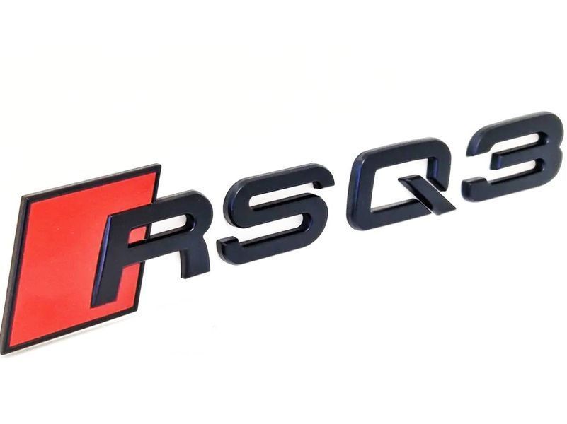 Автологотип емблема Audi RSQ3 Tuning Exclusive Black Edition на кришку багажника матова 359938 фото Автологотип емблема Audi RSQ3 Tuning Exclusive Black Edition на кришку багажника матова 359938 фото