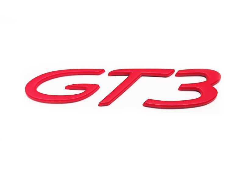 Автологотип шильдик эмблема надпись Porsche GT3 Red красный 523056 фото