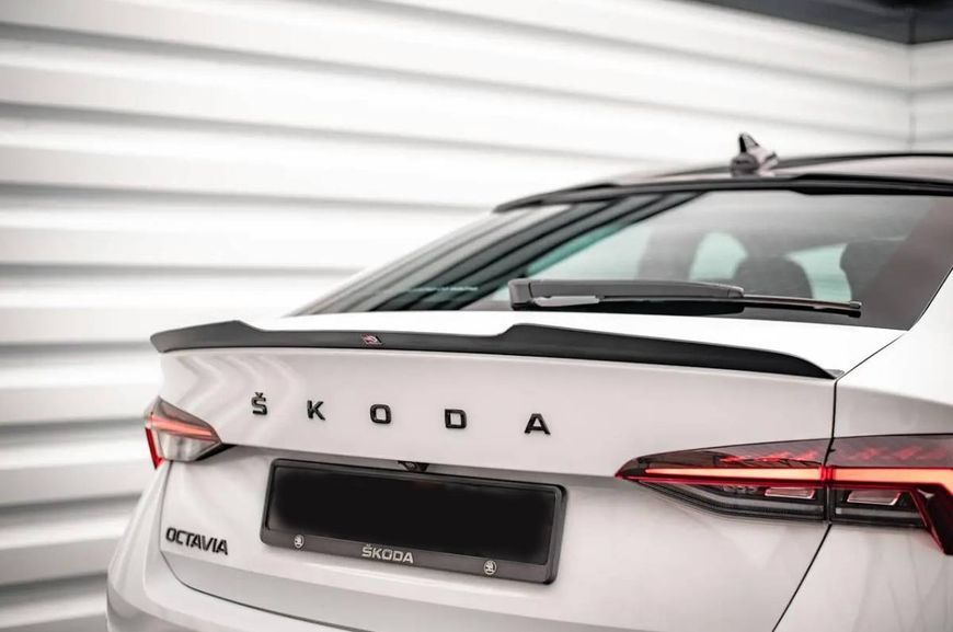 Автологотип емблема напис Skoda Octavia A8 2020- чорний глянець на кришку багажника 417184 фото Автологотип емблема напис Skoda Octavia A8 2020- чорний глянець на кришку багажника 417184 фото