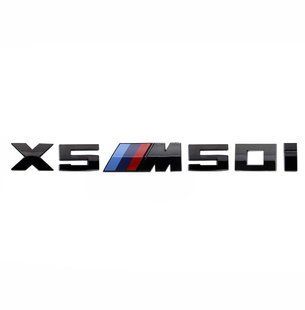 Автологотип шильдик эмблема надпись BMW X5m50i Black Shadow Edition black глянец 174120 фото