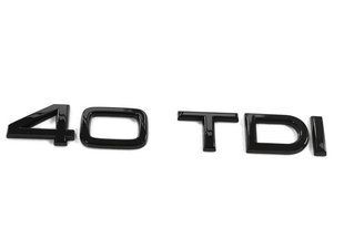 Автологотип емблема напис Audi 40TDI Black Еdition на кришку багажника 418261 фото