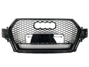 Решетка радиатора на Audi Q7 2015-2020 в стиле RSQ7 Black quattro 429946 фото