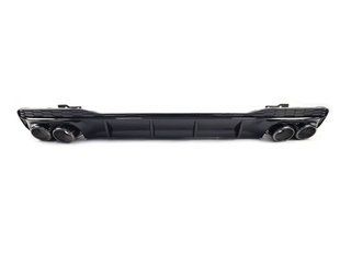 Диффузор (заднего бампера) Full Black/Black Pipe (в стиле S7) S-Line на Audi A7 2017-2023 429709 фото