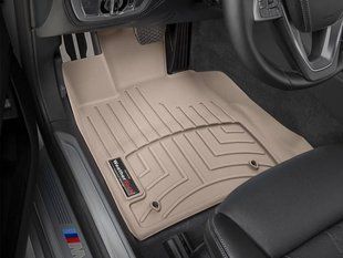 3D коврики для BMW 7 G11 2015- X-drive бежевые передние WeatherTech 459391 98128 фото