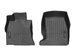 3D килимки для Genesis G70 2019- чорні передні WeatherTech 4414791 141441 фото