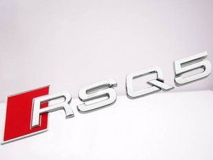 Автологотип емблема напис Audi RSQ5 хром 400023 фото