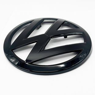 Передня емблема Volkswagen T6 чорний глянець 175мм 7E0853601G 523058 фото
