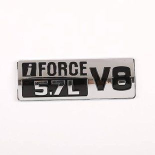 Автологотип емблема напис Toyota Tundra Sequoia iForce 5.7L V8 хром 418119 фото