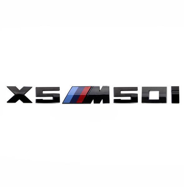 Автологотип шильдик эмблема надпись BMW X5m50i Black Shadow Edition black глянец 174120 фото