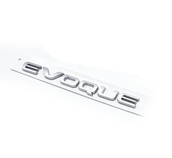 Автологотип емблема напис Range Rover Evoque Silver на кришку багажника 418138 фото