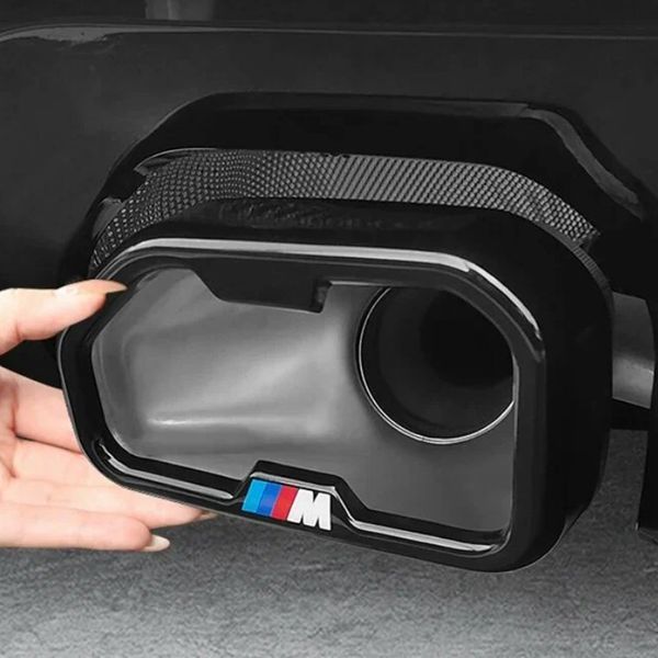 Накладки на выхлоп для BMW X3 G01, X4 G02 2021- Черный глянец M-Paket 522502 фото